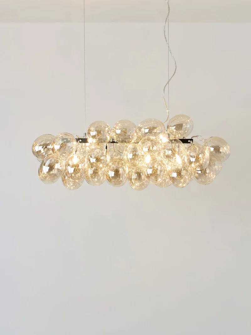 Lustre Salon Bulles Verre