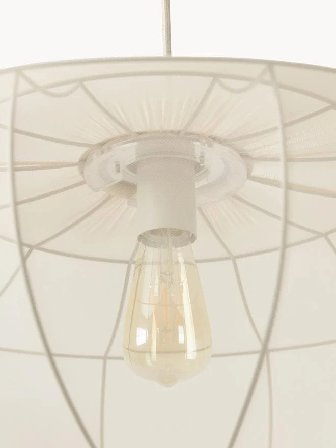 Suspension Tulle Rouge Vin