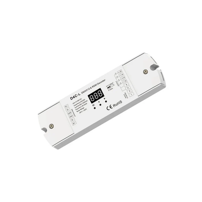 Décodeur DMX512 12-48V DC - 350-1200mA/canal - 4 canaux