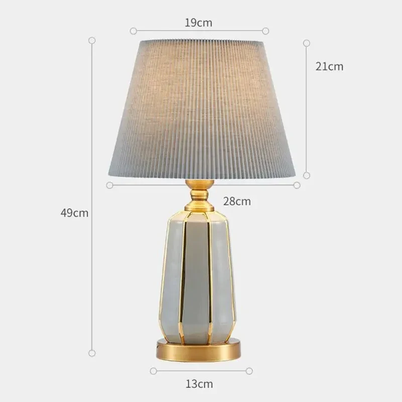 Lampe de Chevet Grise