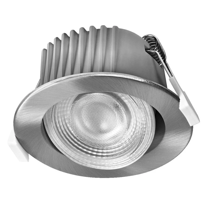 OSRAM Spot LED encastrable salle de bain DIM IP44 orientable 4,9W 36° nickel satiné ⌀68 mm