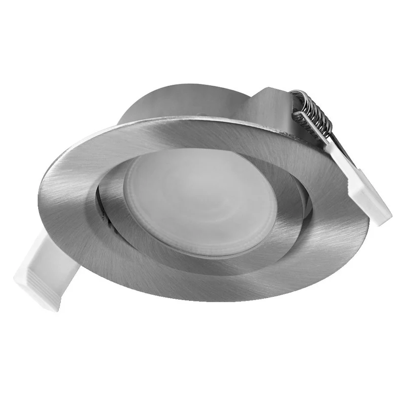 OSRAM Spot LED encastrable CCT orientable 4,9W 120° nickel satiné ⌀75 mm