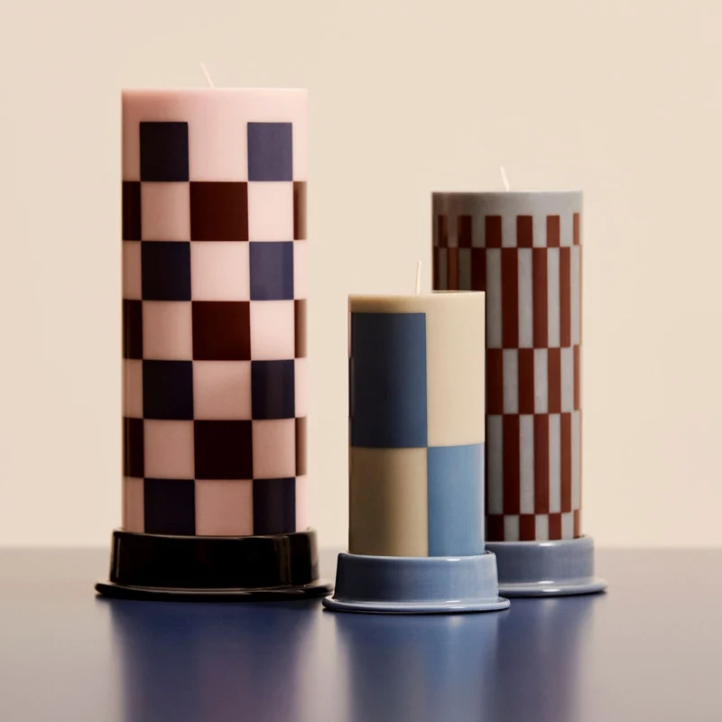 Hay Column Candle