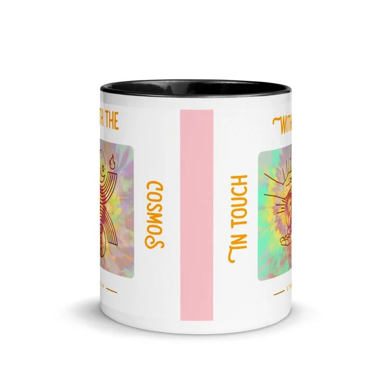 Tasse spirituelle Yin Yang en contact avec Cosmos Star - Matériau - Tasse spirituelle avec couleur à l'intérieur