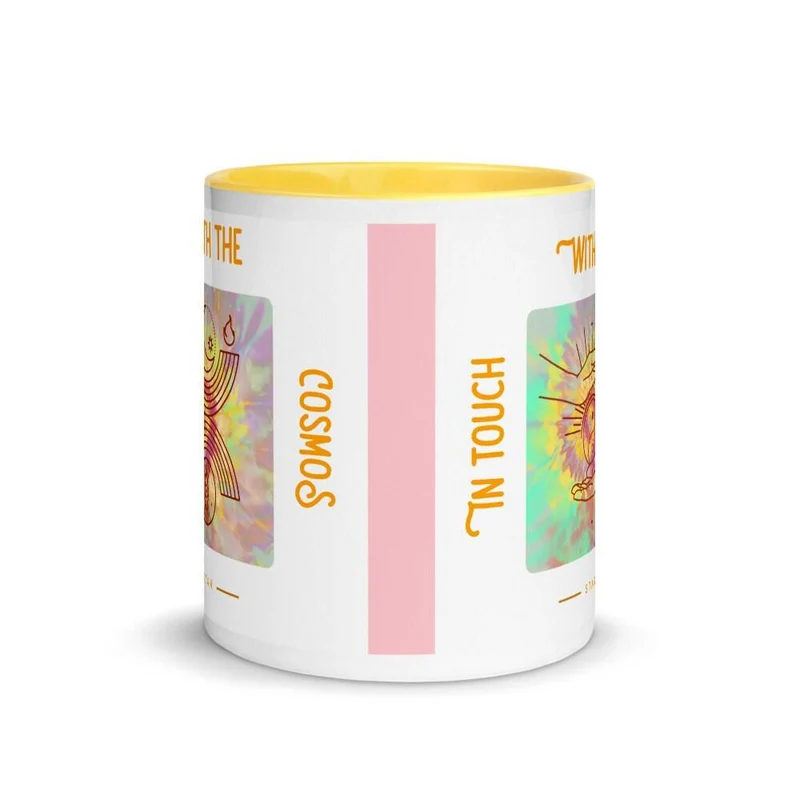 Tasse spirituelle Yin Yang en contact avec Cosmos Star - Matériau - Tasse spirituelle avec couleur à l'intérieur