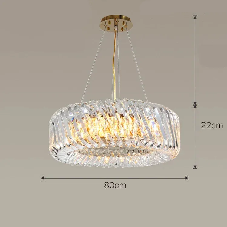 Lustre Moderne en Verre pour Séjour