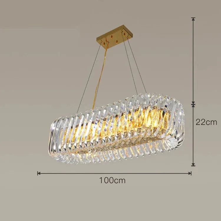 Lustre Moderne en Verre pour Séjour