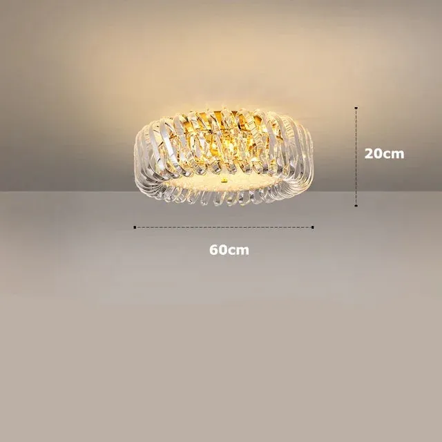 Lustre Moderne en Verre pour Séjour
