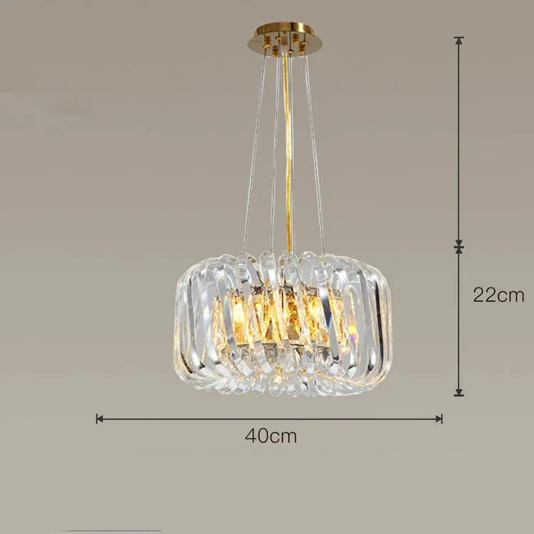 Lustre Moderne en Verre pour Séjour