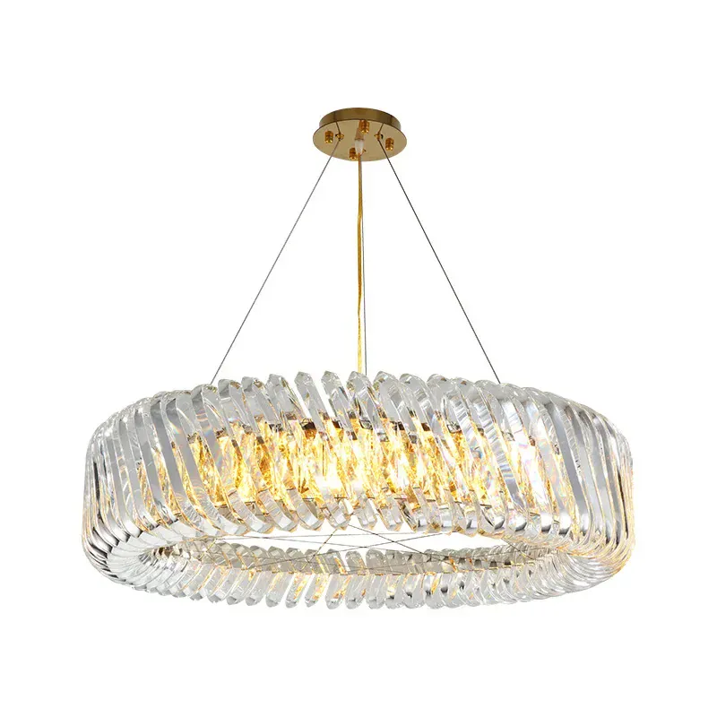 Lustre Moderne en Verre pour Séjour
