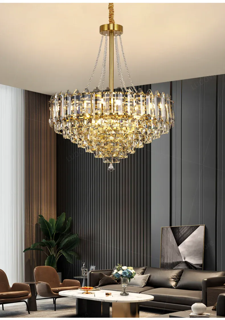 Lustre en Verre Style Luxe 1M