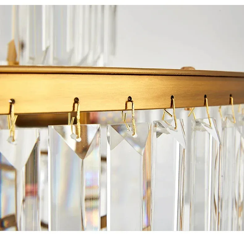 Grand Lustre Moderne en Verre pour Salon