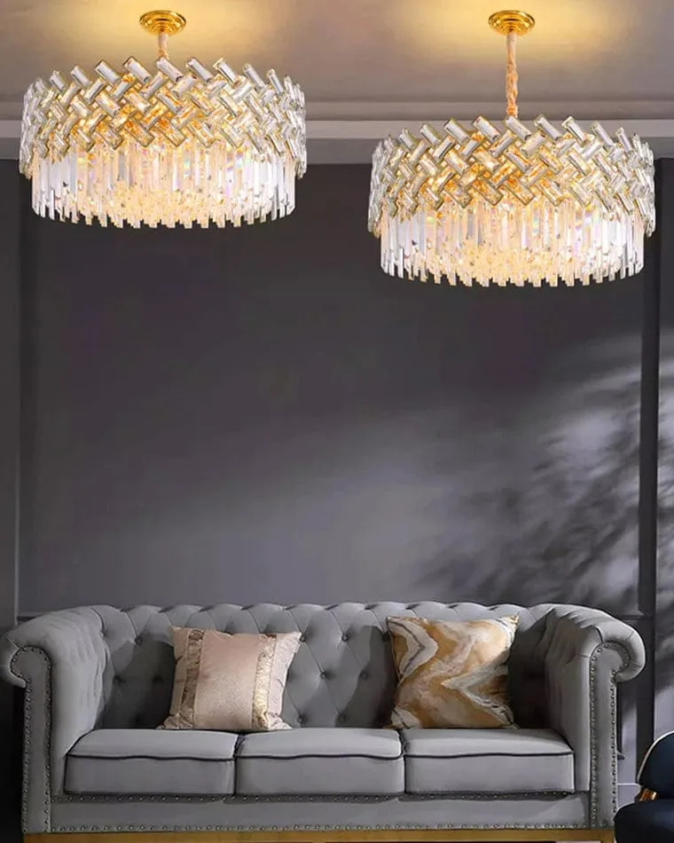 Lustre LED Suspendu en Verre