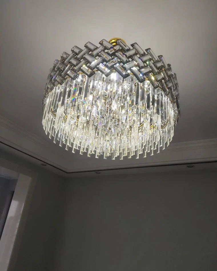 Lustre LED Suspendu en Verre
