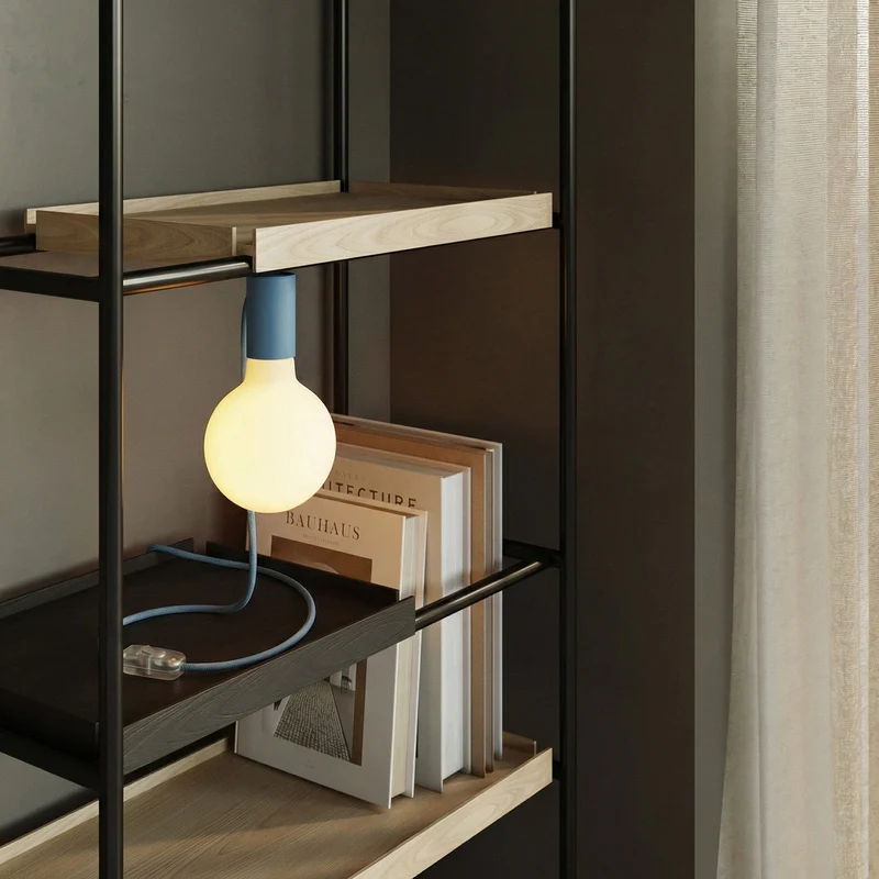 Lampe magnétique plug-in avec douille E27 - Bleu