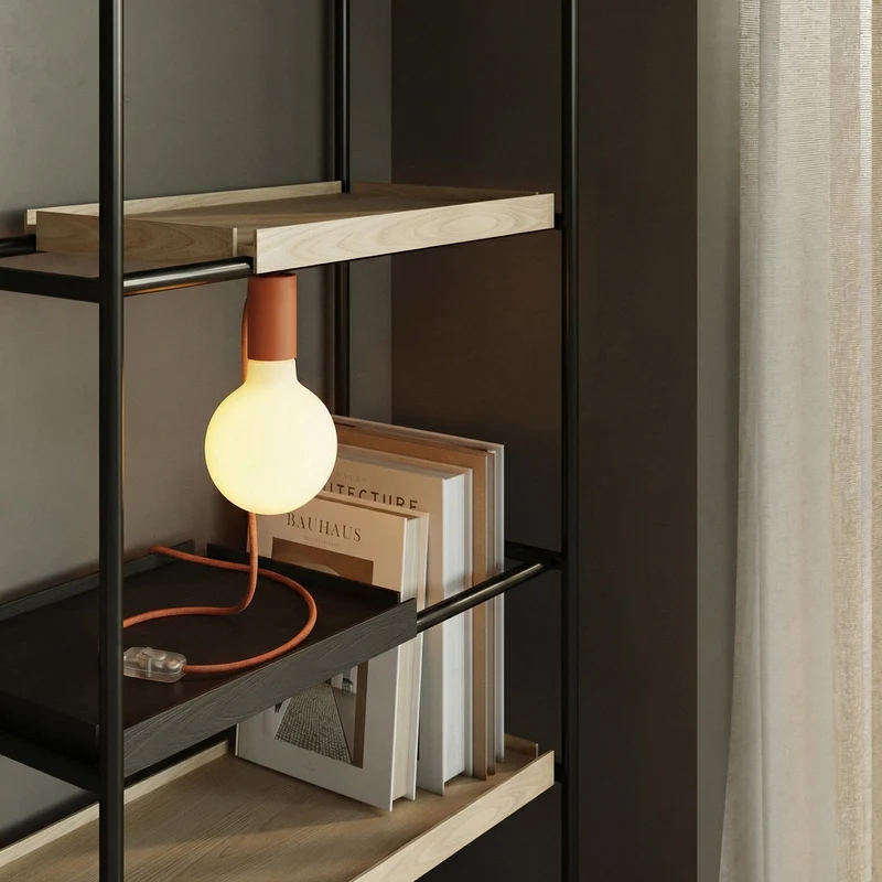 Lampe magnétique plug-in avec douille E27 - Orange