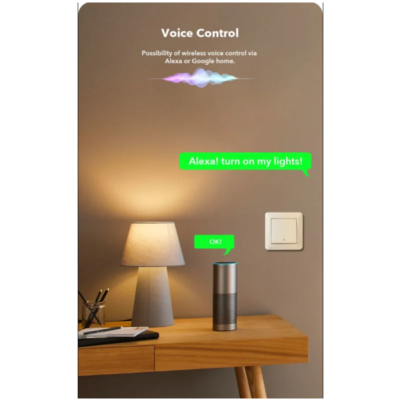 Dimmer SMART WIFI 250W Tuya APP - PUSH
