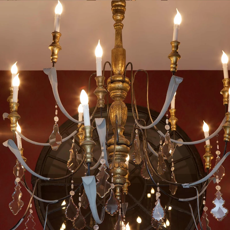 Avignon Lustre en bois Grand Modèle