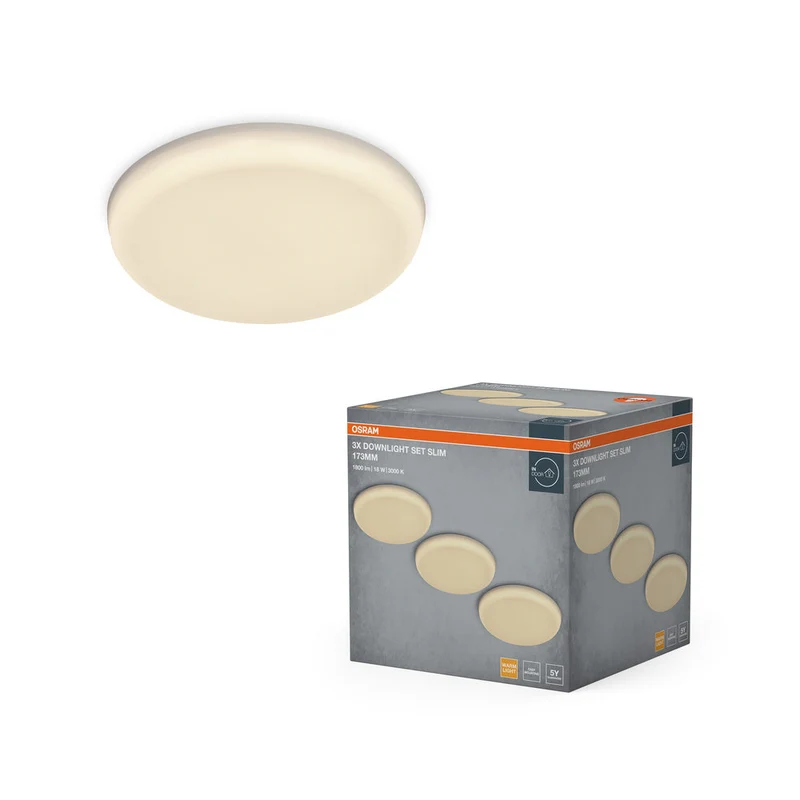 OSRAM Downlight LED encastrable réglable Cut-Out Slim 173 mm 18W 830 Blanc ⌀55…145 mm
