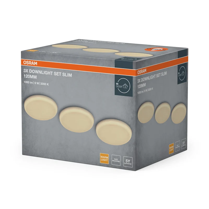 OSRAM Downlight LED encastrable réglable Cut-Out Slim 120 mm 9W Blanc ⌀55 mm