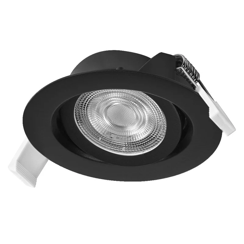 OSRAM Spot LED encastré lampe à poser Set Simple DIM 4,9W 40° Noir ⌀75 mm