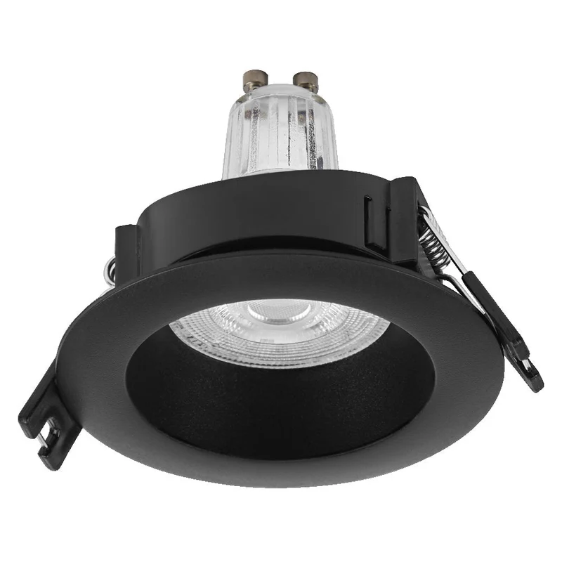 OSRAM Spot LED encastré lampe à poser Set GU10 2,6W Noir ⌀68 mm