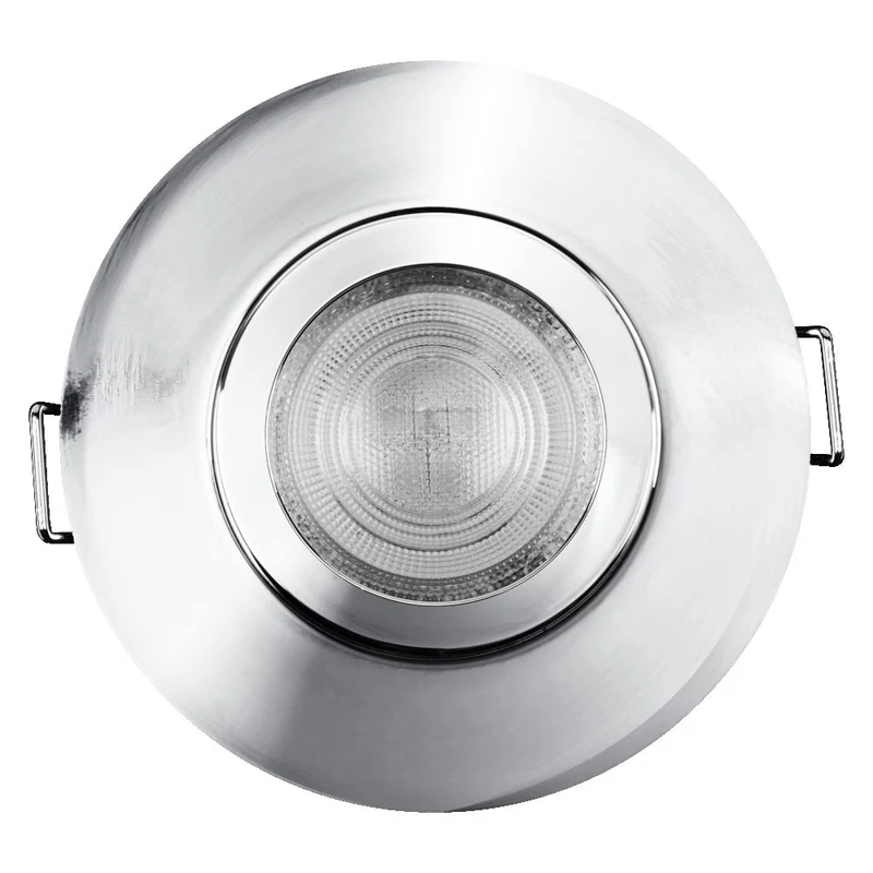 OSRAM Spot LED encastré lampe à poser salle de bain Set GU10 Dim orientable Click 6W Blanc ⌀68 mm