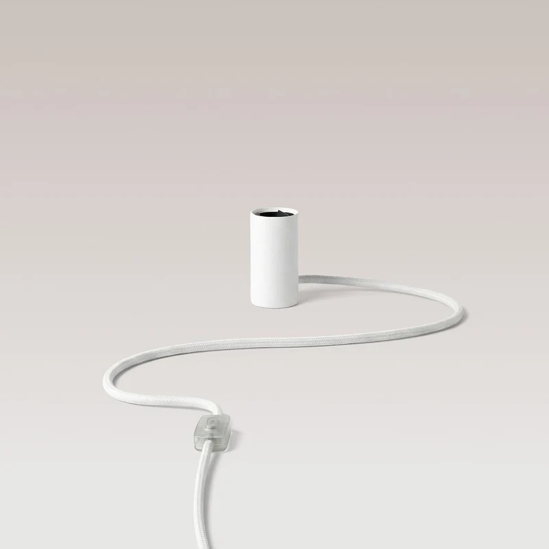 Lampe magnétique plug-in avec douille E27 - Blanc