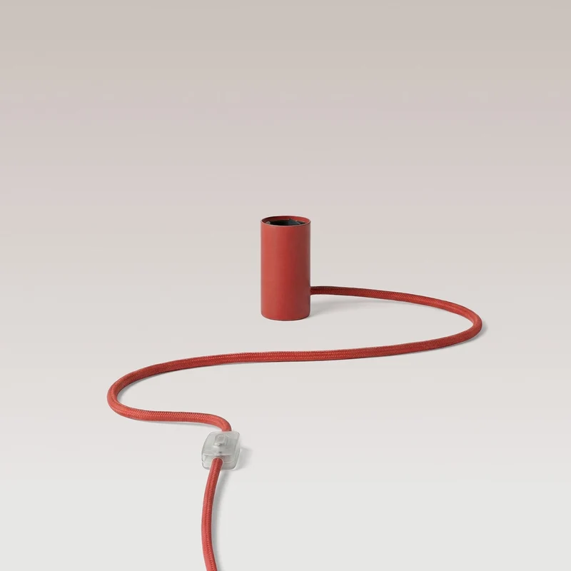 Lampe magnétique plug-in avec douille E27 - Rouge