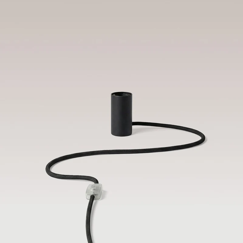 Lampe magnétique plug-in avec culot E27 - Noir