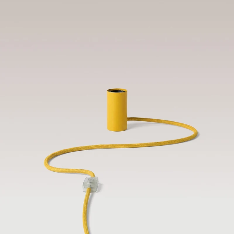 Lampe magnétique plug-in avec douille E27 - Jaune