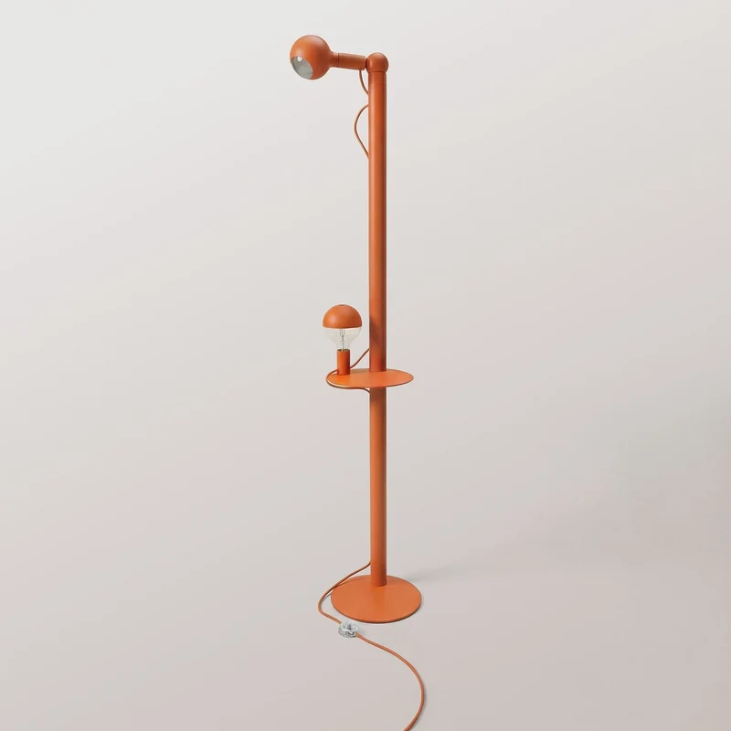 Rocco XXL - Lampe sur pied avec ampoule Maria et Camo - Orange