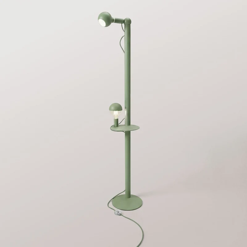 Rocco XXL - Lampadaire avec Ampoule Maria et Camo - Vert