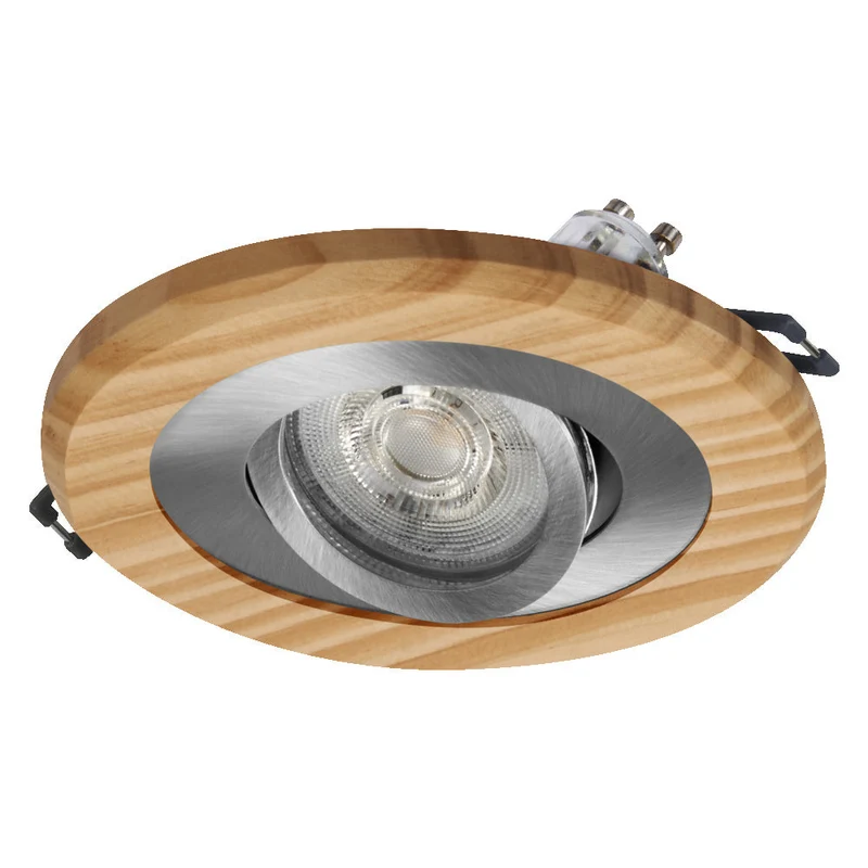 OSRAM Wood Spot GU10 spot encastrable 4,5W Nickel satiné ⌀68 mm
