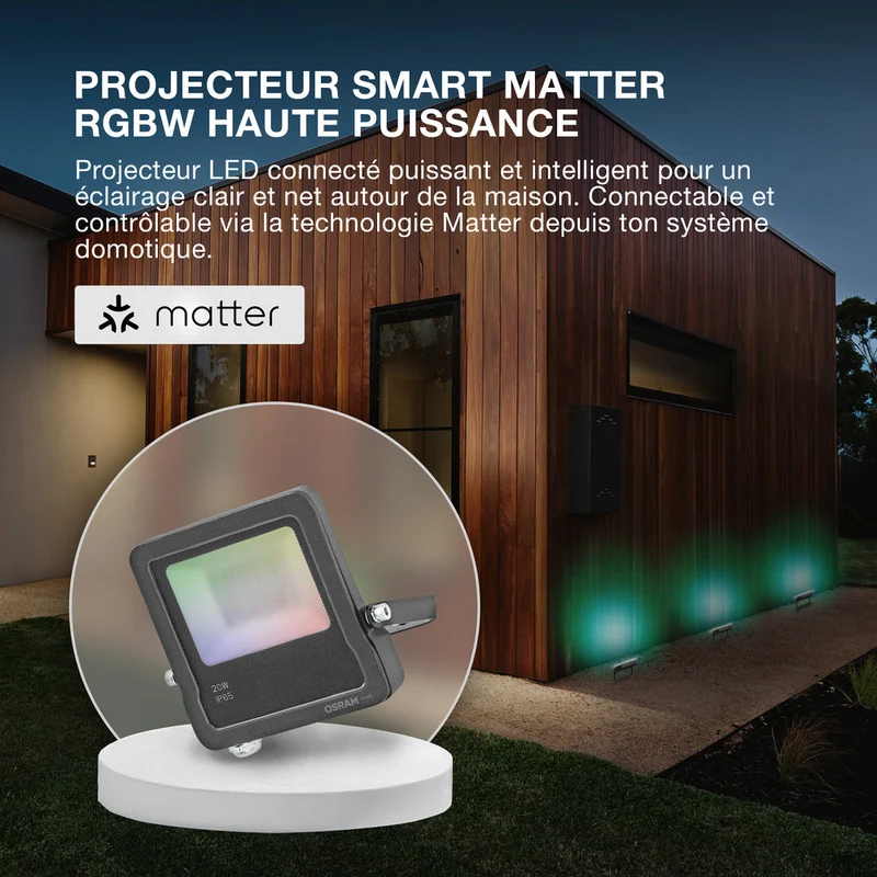 OSRAM SMART+ MATTER Floodlight 20W Multicolore