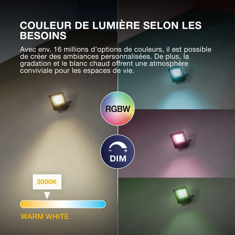OSRAM SMART+ MATTER Floodlight 30W Multicolore