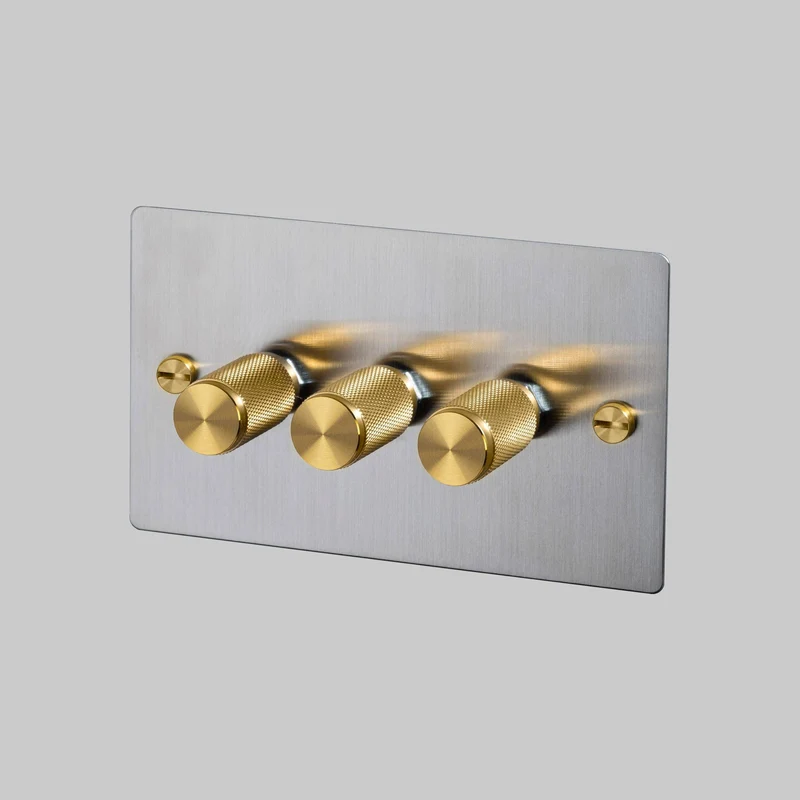 Buster + Punch Dimmer Switch Cross 1G-4G 120W