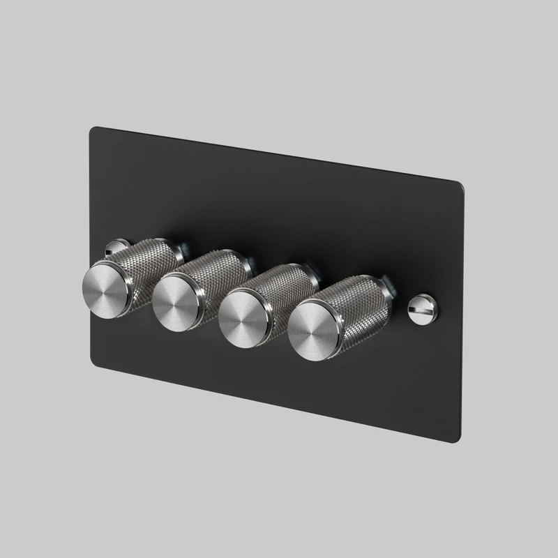 Buster + Punch Dimmer Switch Cross 1G-4G 120W