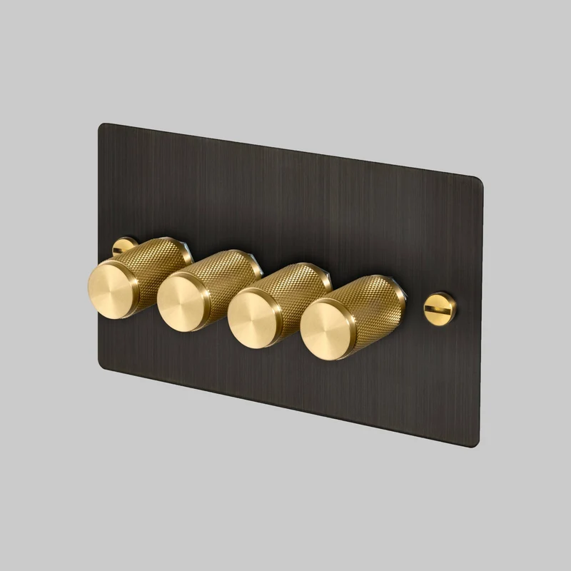 Buster + Punch Dimmer Switch Cross 1G-4G 120W