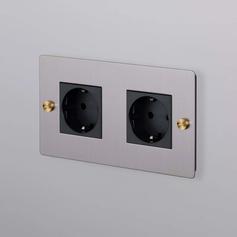 Buster + Punch Wall Plate Horizontal without Infills