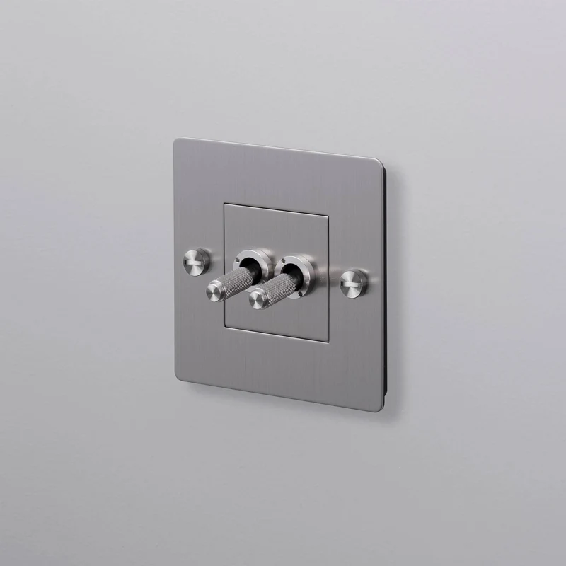 Buster + Punch Double Toggle Switch 1G Cross