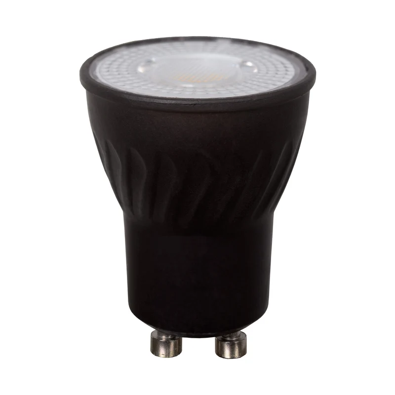 Lucide LED Bulb GU10 MR11 Black - 380lm 2700K - Dimmable - Set of 3