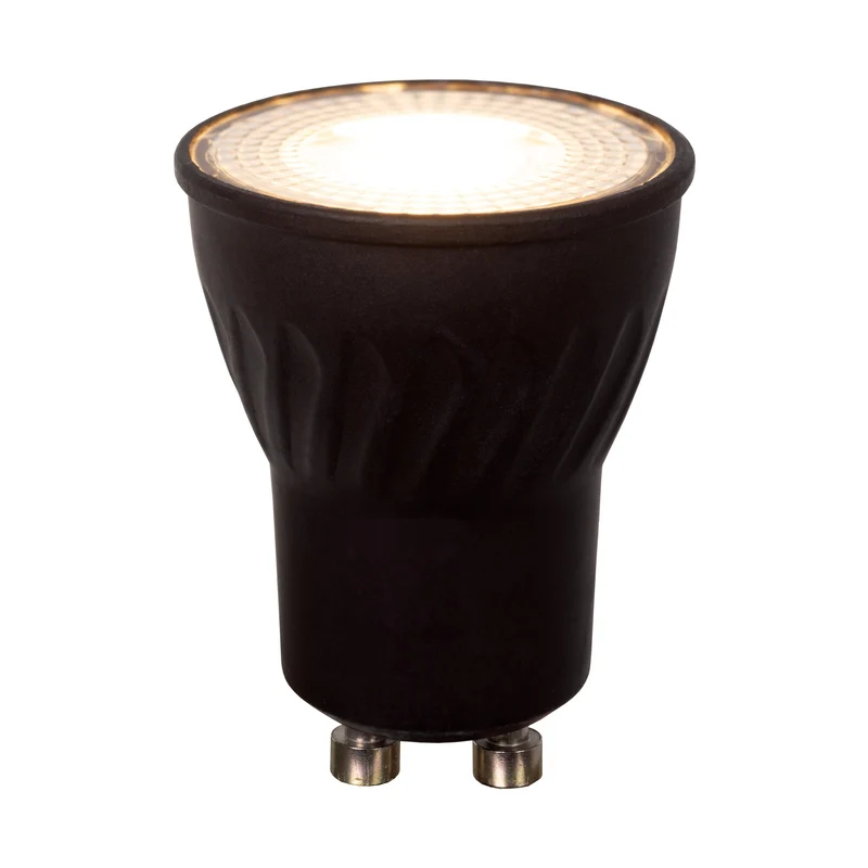 Lucide LED Bulb GU10 MR11 Black - 380lm 2700K - Dimmable - Set of 3