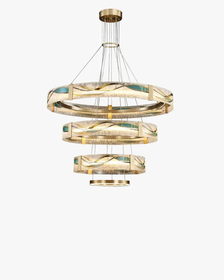 Lustre Anneaux en Cascade