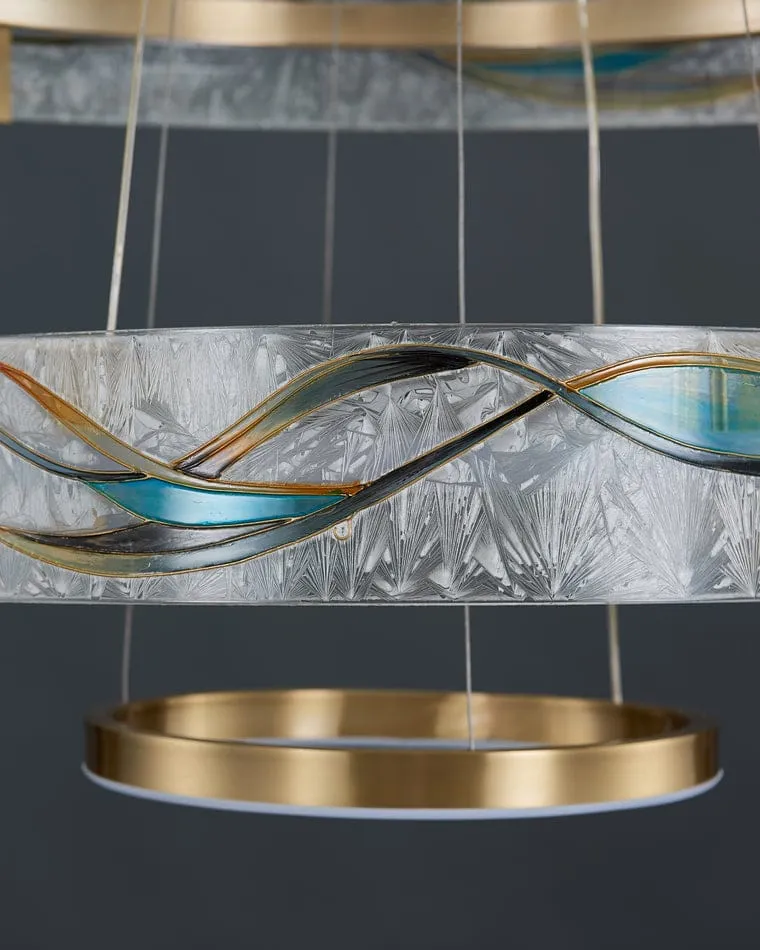 Lustre Anneaux en Cascade