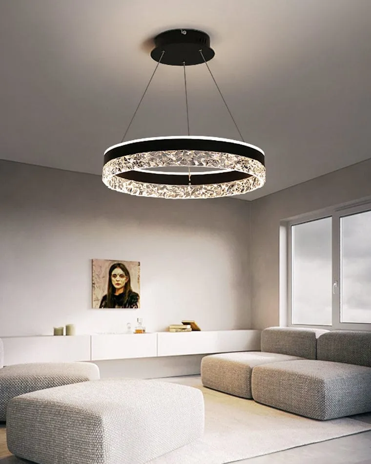 Lustre Design LED en Verre