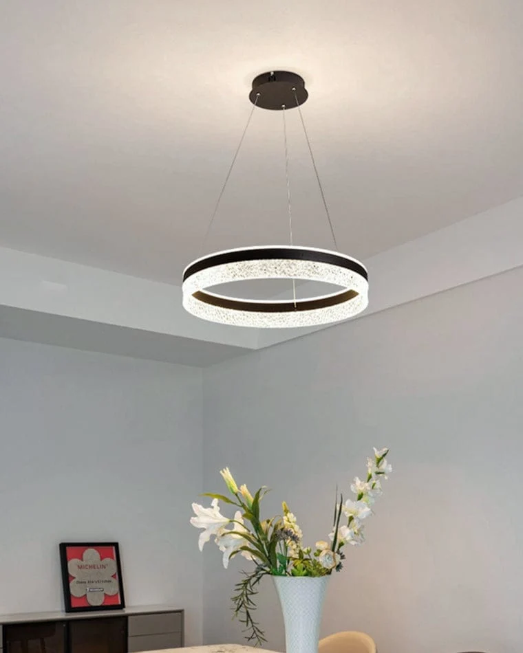 Lustre Design LED en Verre