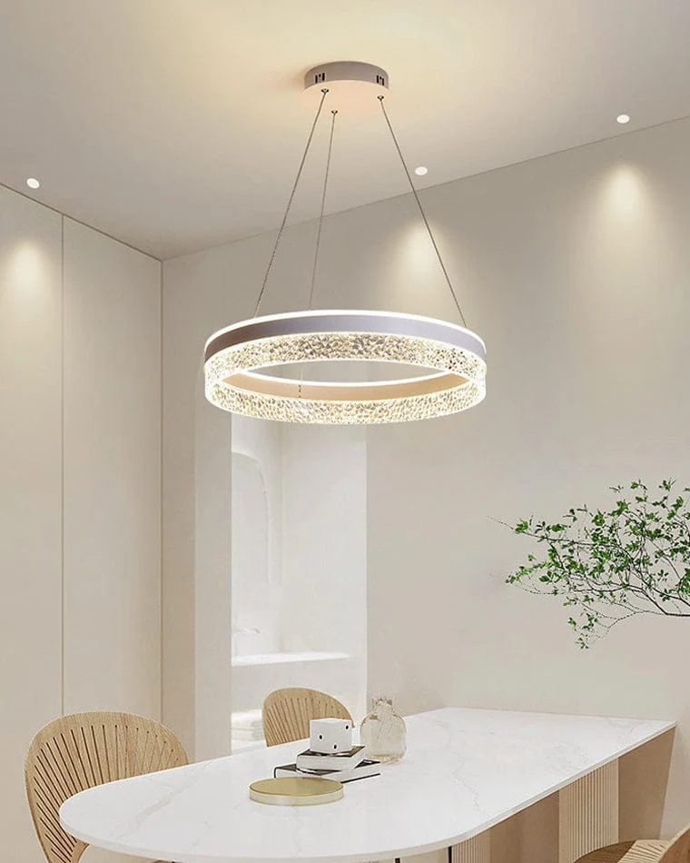 Lustre Design LED en Verre