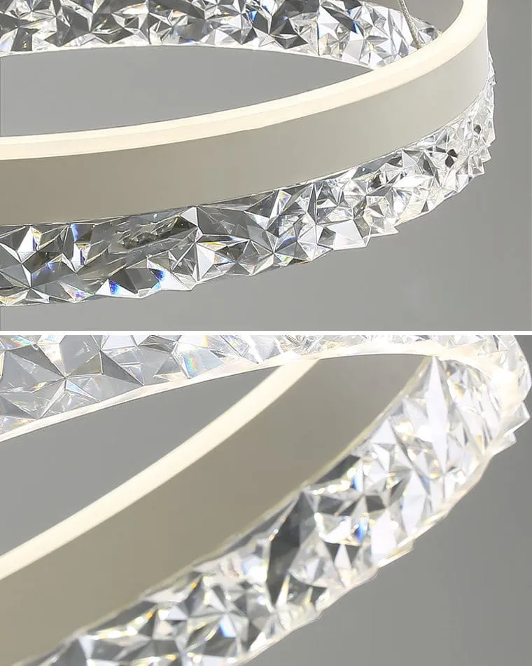 Lustre Design LED en Verre