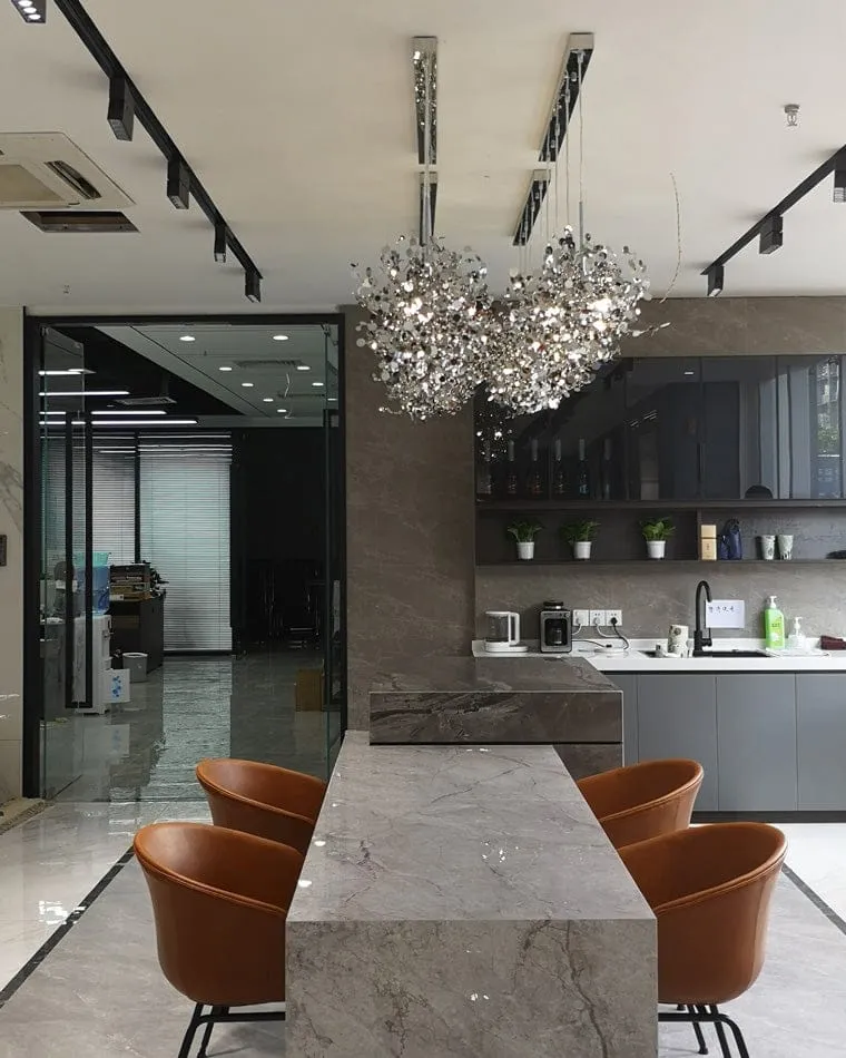 Lustre Suspendu Nuage Doree brillant